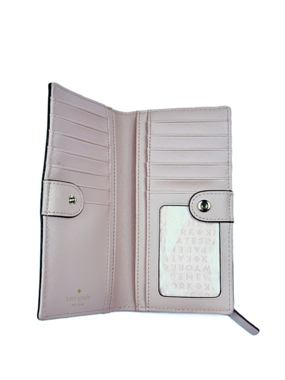 This Kate Spade "Laurel Way" Jeweled Leather Wallet in Blush NWOT - Picture 3 of 3